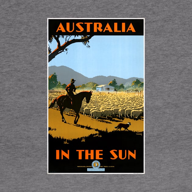 Vintage Travel Poster Australia in the sun by vintagetreasure